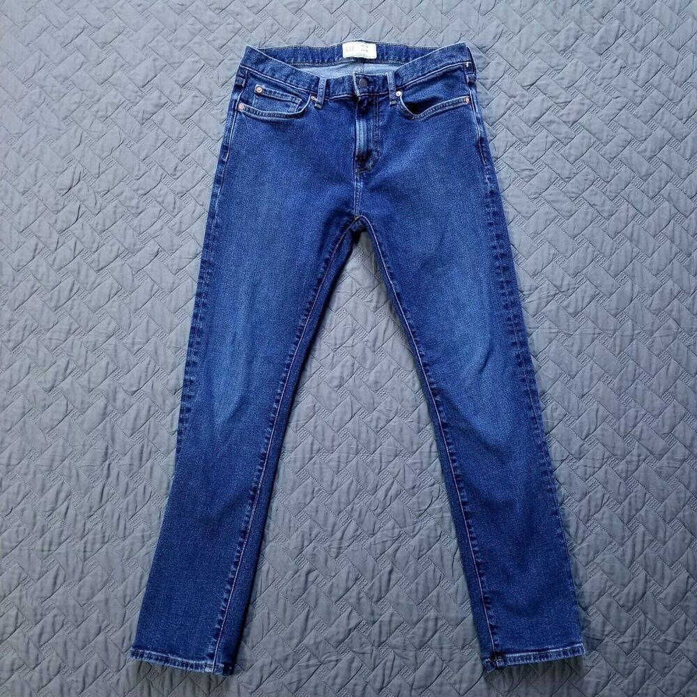 Gap Denim Jeans Mens 30x30 Blue Slim‎ Straight Dark Wash American Denim
